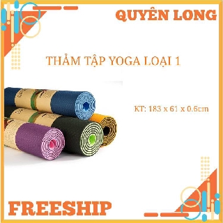 Loại tốt - Thảm Tập Yoga 2 Lớp Cao Su Non