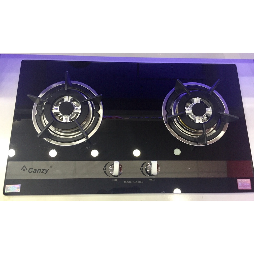 Bếp gas âm Canzy CZ 862 Cảm ứng ngắt Gas tự động, Đánh lửa IC  Bảo Hành Chính Hãng 36 Tháng