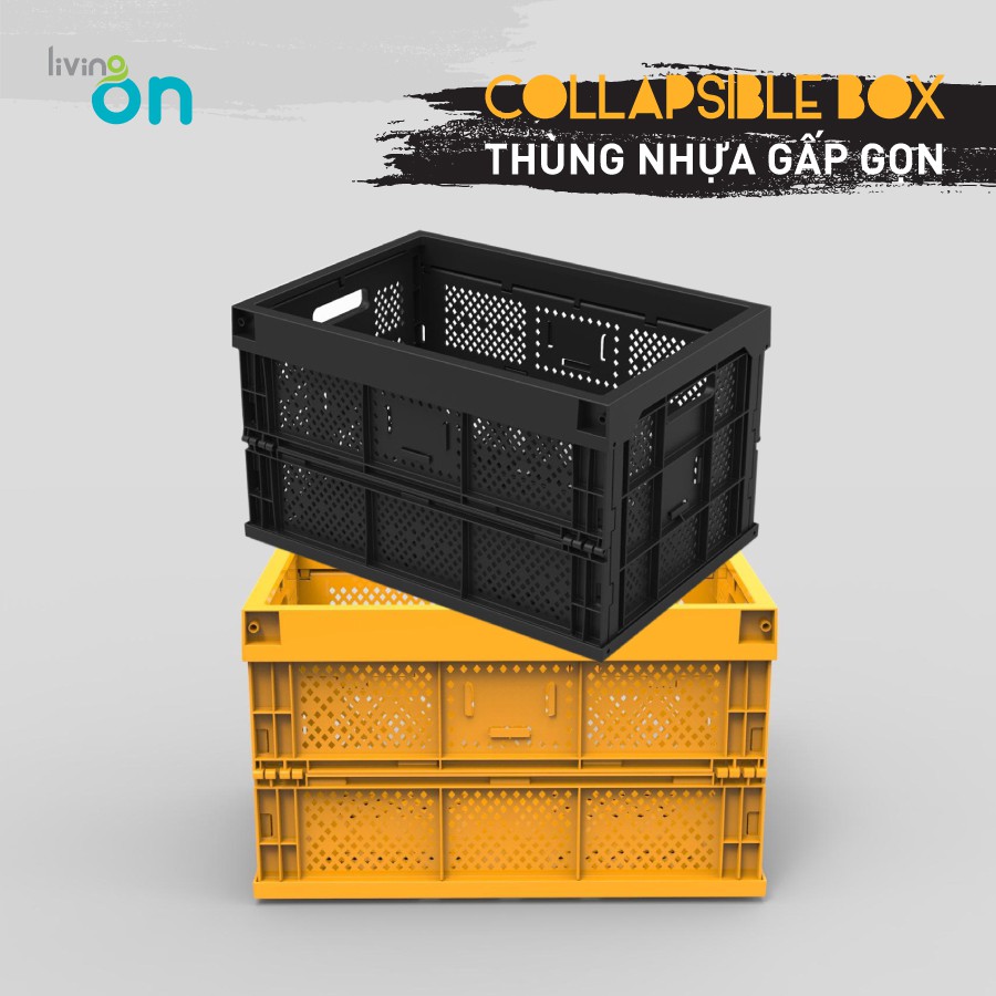 Thùng nhựa gấp gọn- Sọt nhựa