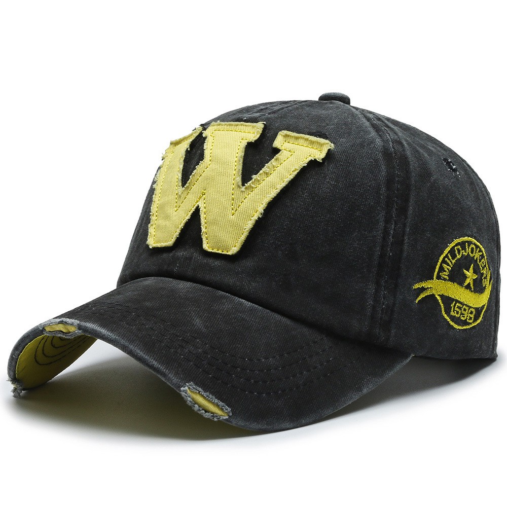 Nón lưỡi trai thêu chữ W thời trang cổ điển