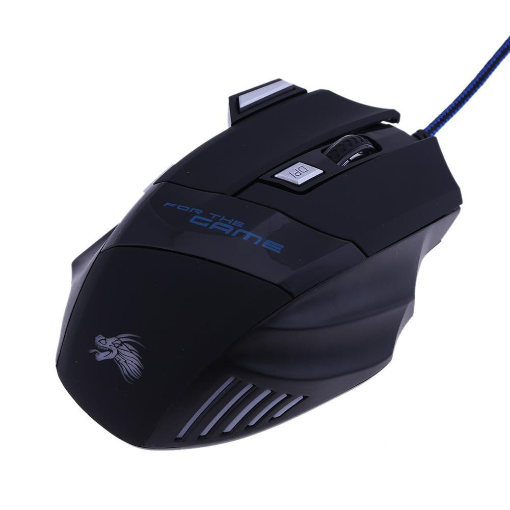 🌟Chất lượng cao nhất🍁5500DPI LED Optical USB Wired Gaming Mouse 7 Buttons Ga Computer Mouse Mice