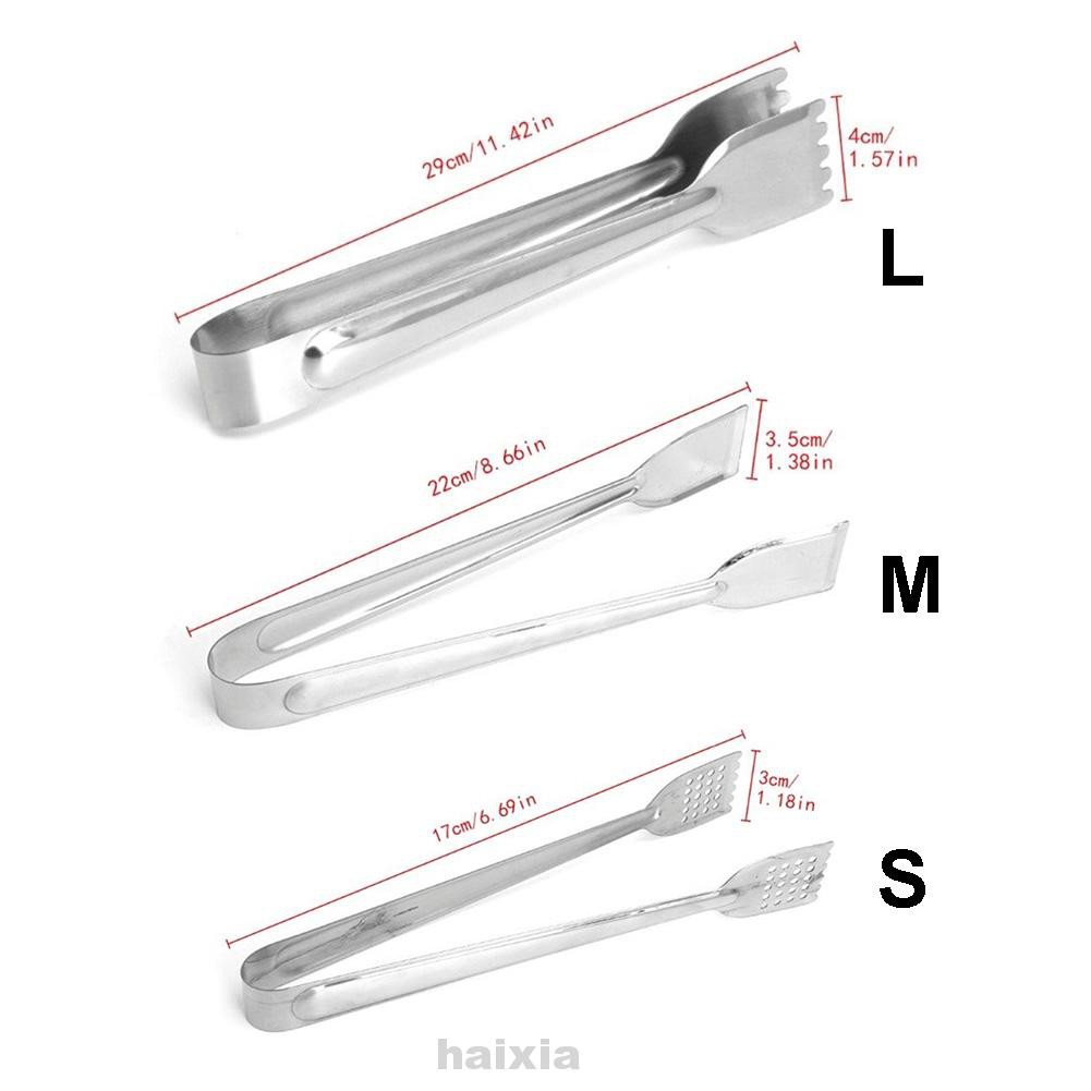 Food Tongs Stainless Steel BBQ Buffet Clamp Salad Serving Tong Anti-scald