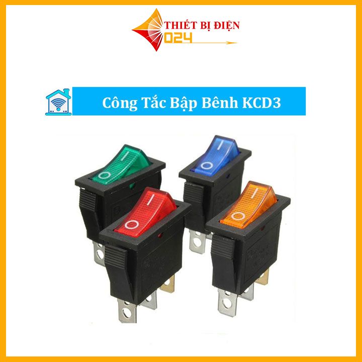 Công tắc 3 chân trong điện công nghiệp KCD3-101 16A/250V