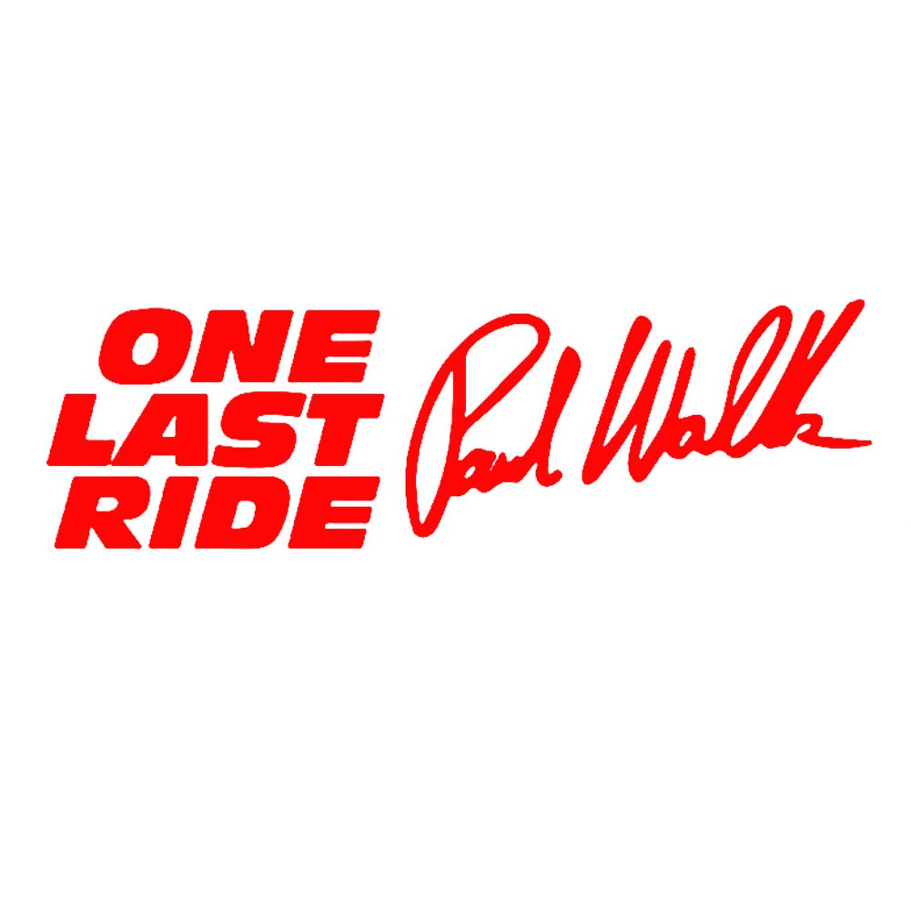 Miếng Dán Trang Trí Xe Hơi Phản Quang Họa Tiết Chữ Walker One Last Ride