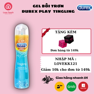 Gel bôi trơn durex play tingling 100ml - love touch