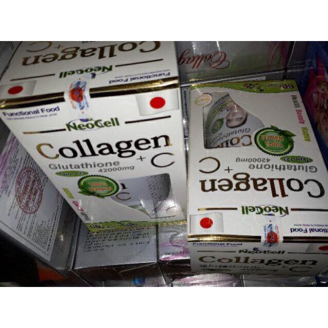 Viên Collagen + C Glutathione 42000mg làm đẹp da, nám da, vàng da, chỗng lão hoá da