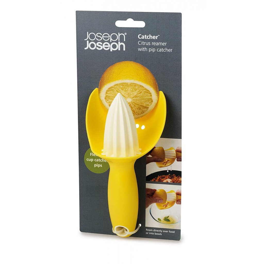 Dụng cụ vắt chanh bỏ hạt Joseph Joseph 20028 Catcher Zitronenausspresser- Gelb VE 4 nhập Đức