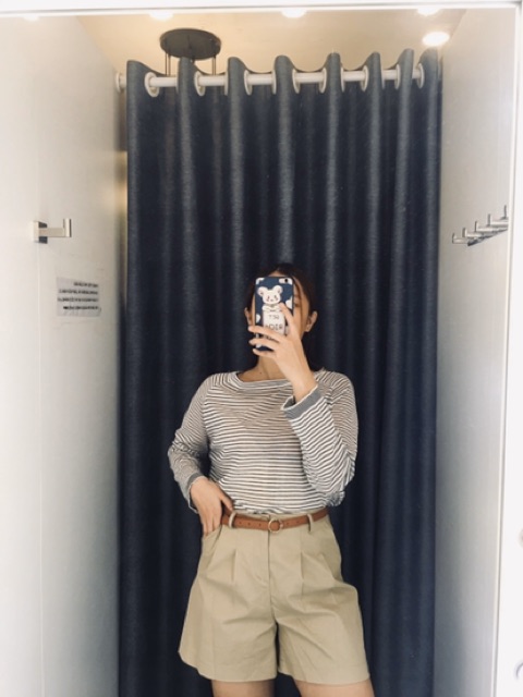 Áo tay dài len mỏng stripe sweater bigsize