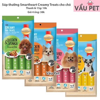 Súp kem thưởng cho chó Smartheart Creamy Dog Treat