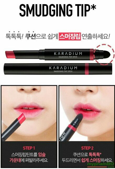 SON MÔI 2 ĐẦU KARADIUM SMUDGING TINT STICK