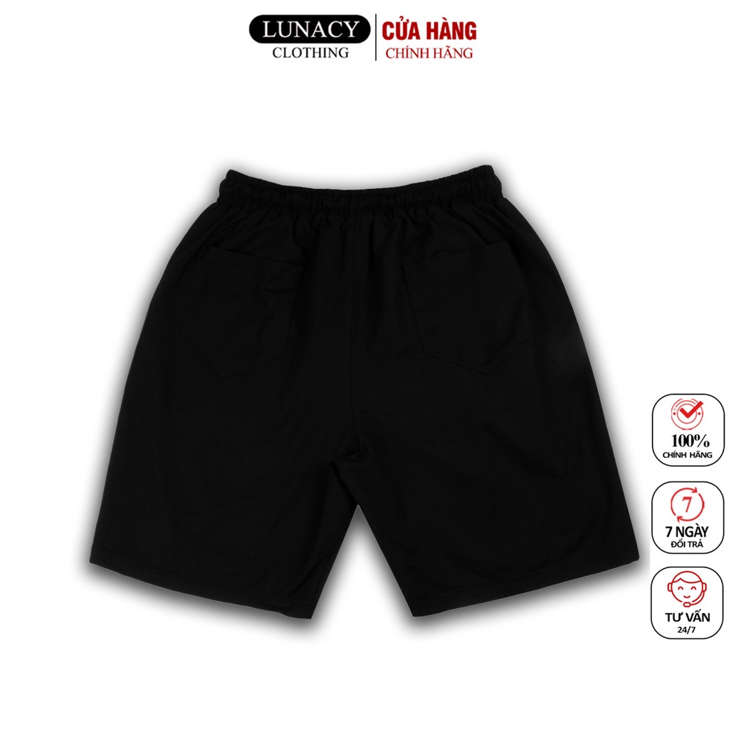 Quần Short Unisex LUNACY Touch Nam Nữ Oversize phong cách đường phố Hàn Quốc - LUNACY B022
