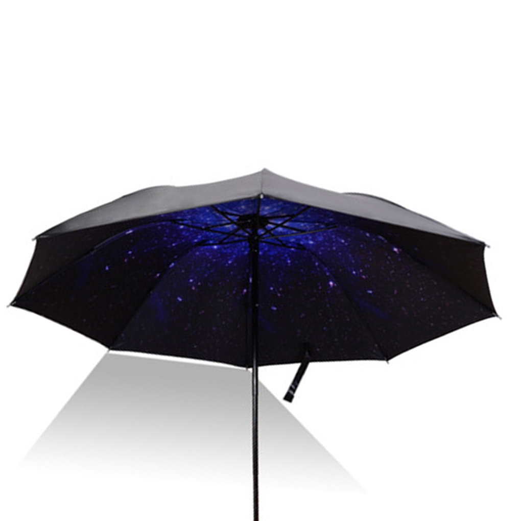 [CHOO] Windproof Folding Umbrellas Women Girls Men UV Sunshade Rain Umbrella Black Glue Parasol Ultraviolet-Proof