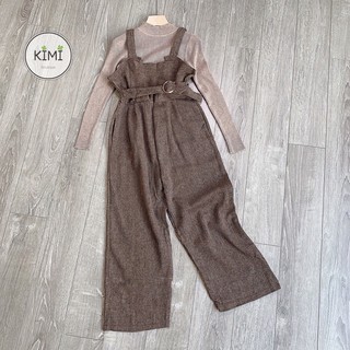 Set yếm quần dạ có đai