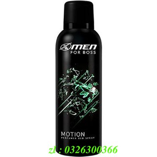 Xịt khử mùi nam 150ml x-men for boss motion thơm hương nước hoa chính hãng.