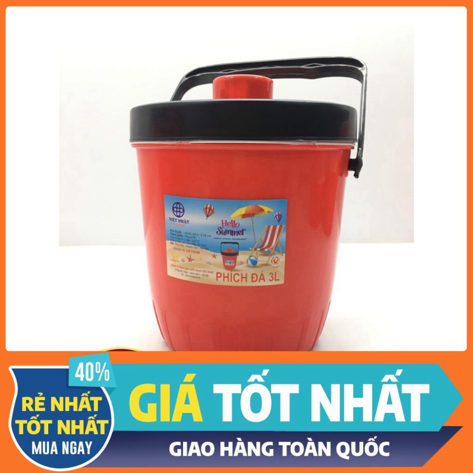 ⚡️FREESHIP⚡️Thùng Đá Tròn Giữ Nhiệt -3-5-7-10-15lit Việt Nhật