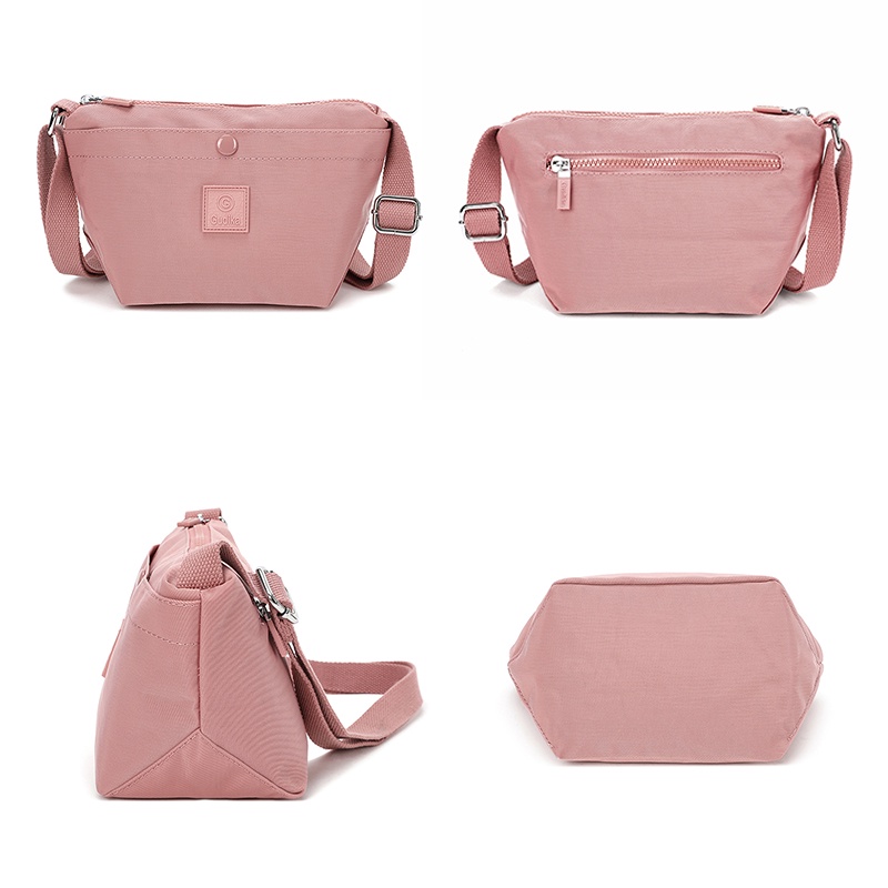 Túi Đeo Chéo Vai Bằng Nylon Chống Nước Chống Mòn Kiểu Dáng Đơn Giản Thời Trang Cho Nữ