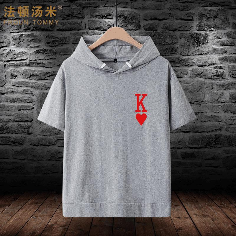 Áo Hoodie Tay Ngắn In Chữ Phong Cách Hàn Quốc Cá Tính Cho Cặp Đôi | BigBuy360 - bigbuy360.vn
