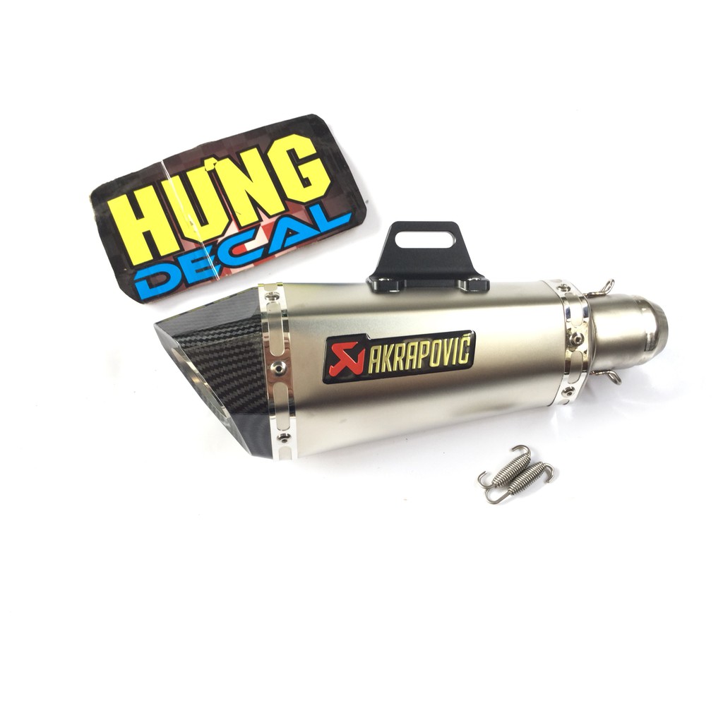 Pô akapovic bạc hàng xịn - Lon không cổ