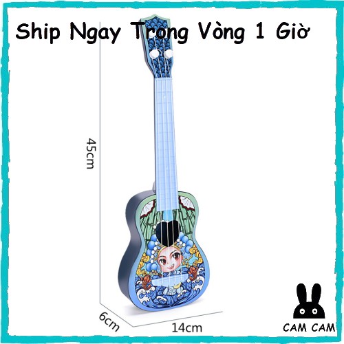 Đàn Guitar Mini ⚡Kim Đồng Ngọc Nữ Mẫu Mới 2021⚡ hoạt hình siêu kute cho bé trai bé gái