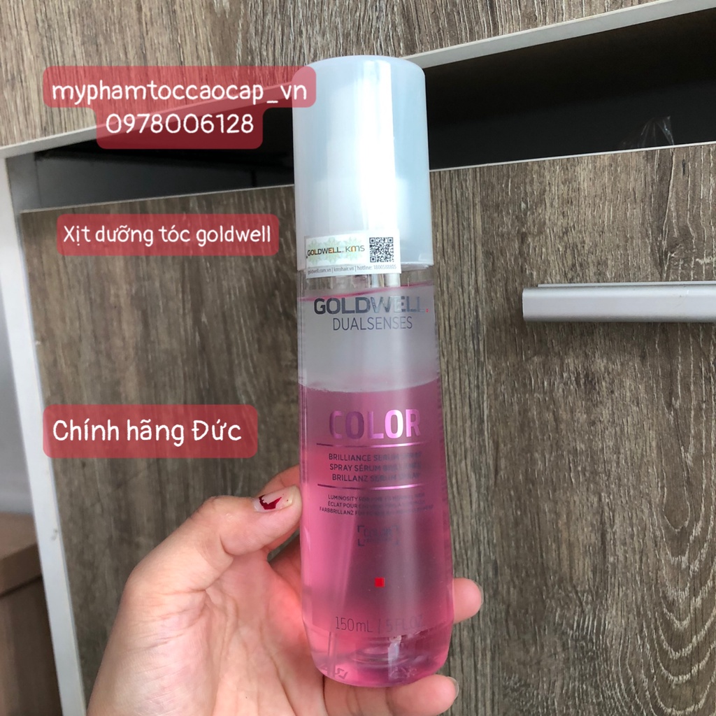 [#goldwell-đức] Xịt xả khô  dưỡng màu tóc Goldwell Color Serum Spray 150ml