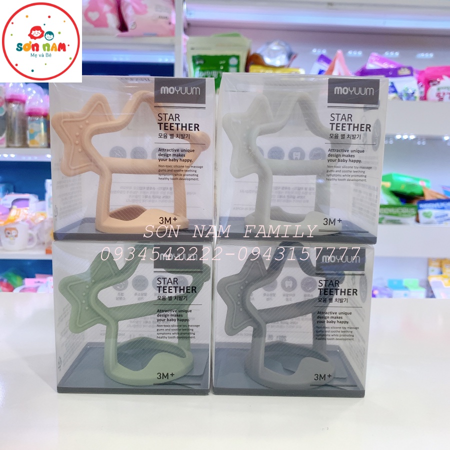 Gặm Nướu MOYUUM Hàn Silicon Cao Cấp Đủ Màu Cho Bé 3M+ HÀNG CHÍNH HÃNG