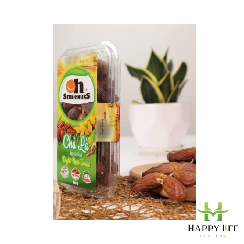 Chà là nguyên cành Sanwa Deglet Nour Tuisinia hộp 500g, đồ ăn vặt - Happy Life 4U