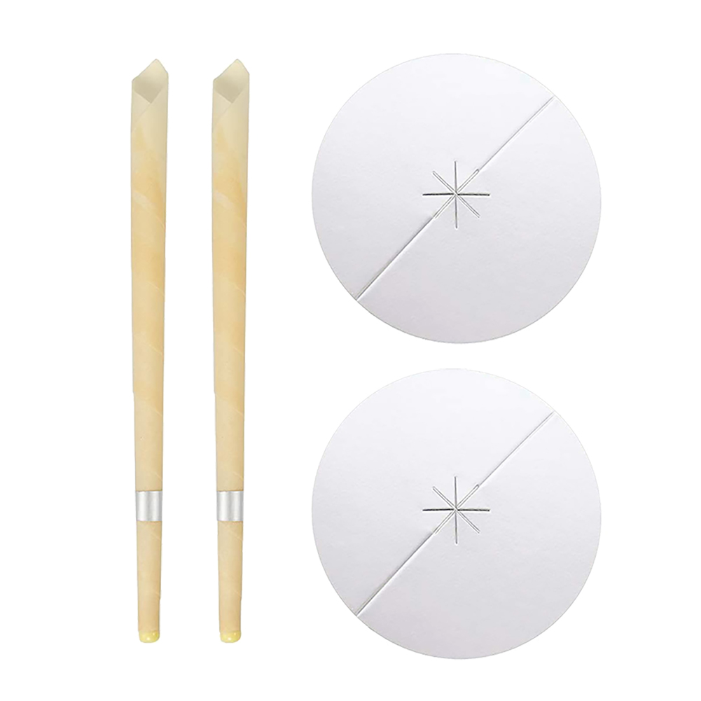 [Hàng mới về] Bộ 2 nến+2 khay vệ sinh tai an toàn