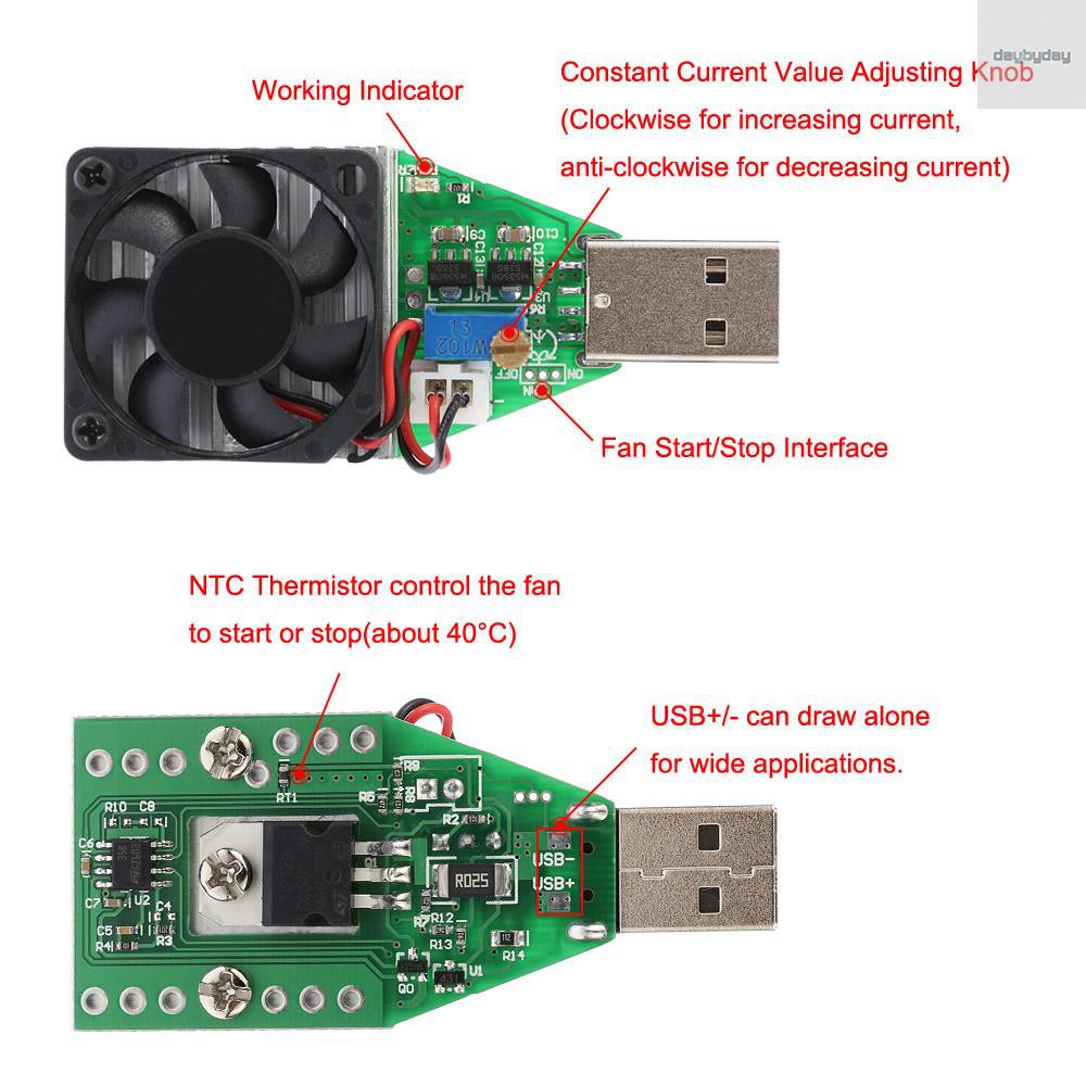 Usb Kiểm Tra Dòng Điện Dc3.7-13V 0.15-3.00a