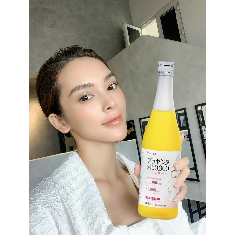 Collagen FRACORA PLACENTA 150.000mg Nước uống nhau thai cừu chống lão hóa số 1 Nhật Bản (480ml)