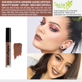 Son kem lì NYX Lingerie - Beauty Mark - LIPLI05 - Nâu Socola