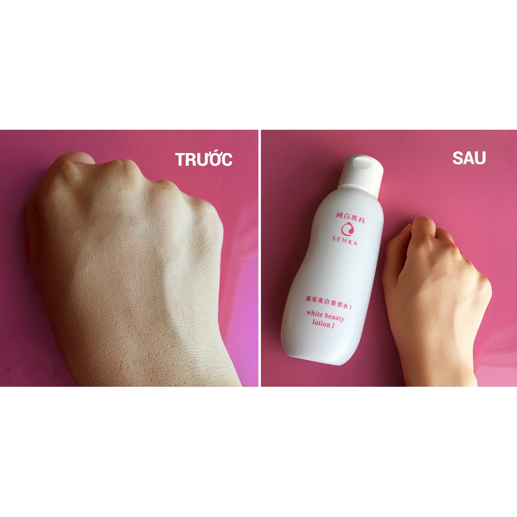 Nước dưỡng làm mềm và trắng da Senka White Beauty Lotion I 200ml