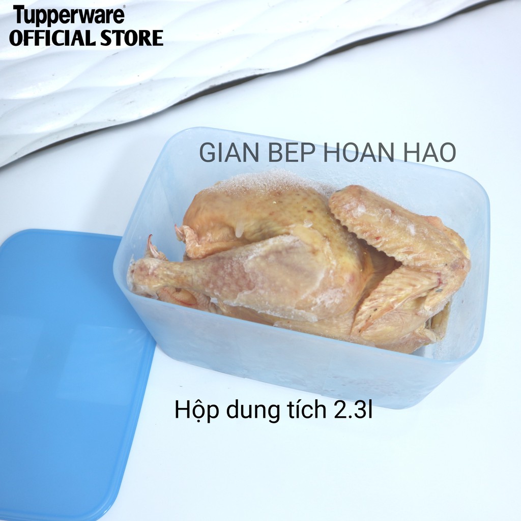 Hộp trữ đông Tupperware Freezermate 2.3l đựng vừa con gà từ 1.4kg đổ lại