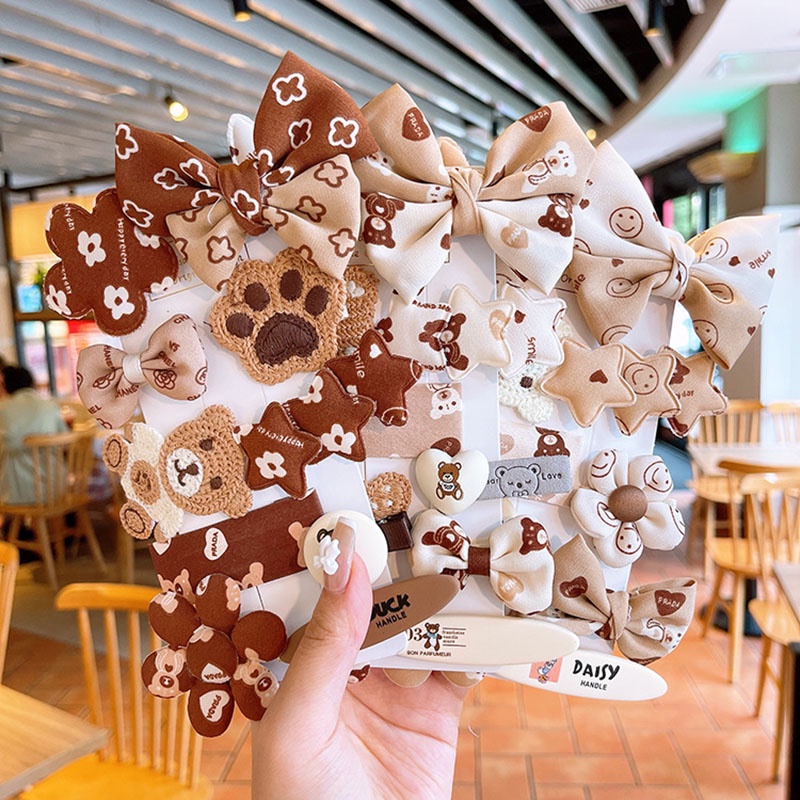 Set kẹp tóc hình nơ xinh xắn cho bé gái