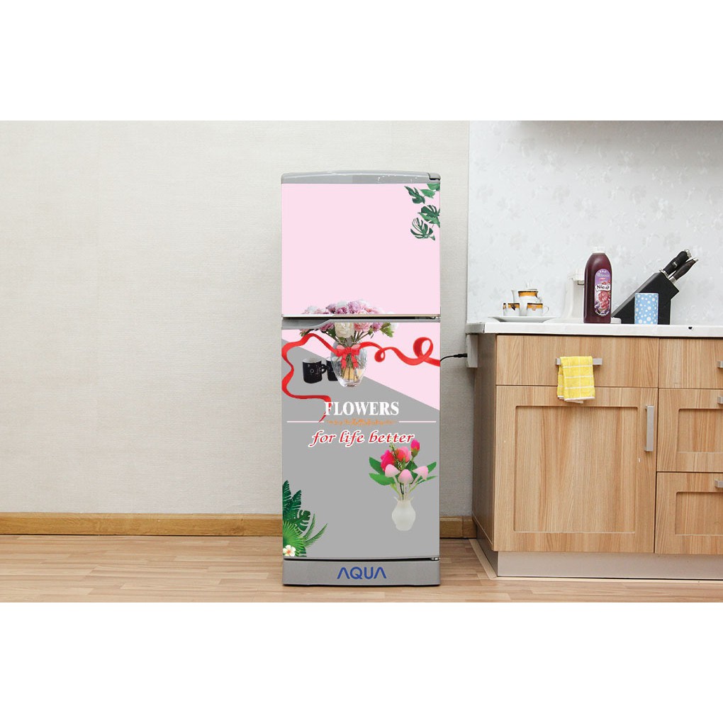 Decal dán tủ lạnh chất liệu cao cấp, chống nước tuyệt đối lau chùi thoải mái