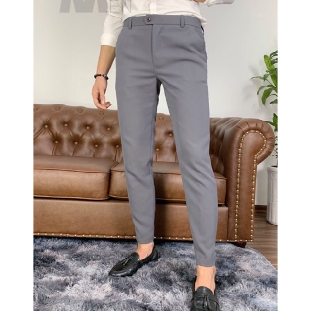 Quần Âu Nam Tây Âu Dài Màu Ghi ,Đen, Xanh Than, Kem Be Chất Liệu Vinteck Co Giãn Nhẹ Dáng Ôm Body Hàn Quốc Giá Buôn | BigBuy360 - bigbuy360.vn