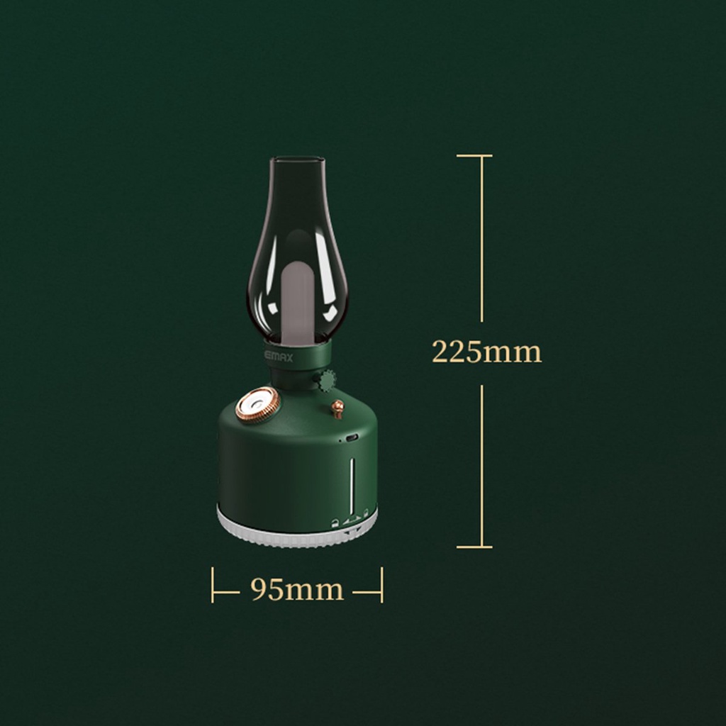 Máy phu sương tạo ẩm - khuếch tán tinh dầu , kiêm đèn ngủ để bàn trang trí decor Remax RT-EM21