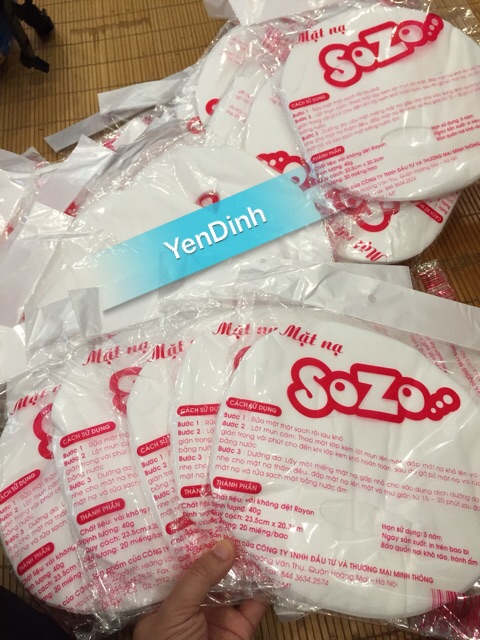 MẶT NẠ KHÔ SOZO ( Bịch 20 miếng)