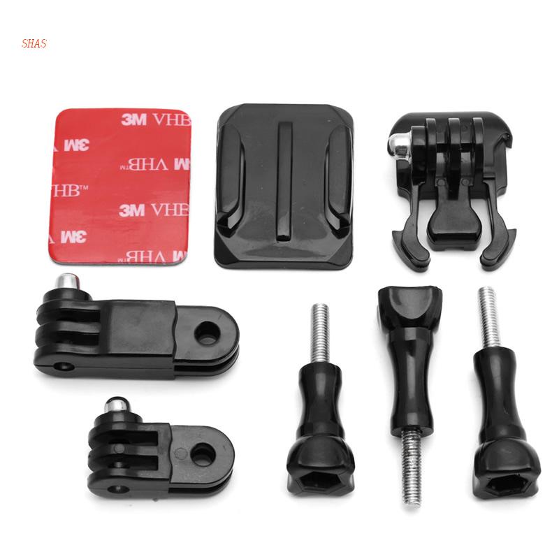 Bộ Phụ Kiện Gắn Camera GoPro Hero 4 3 + 3 2 1 Cho Mũ Bảo Hiểm
