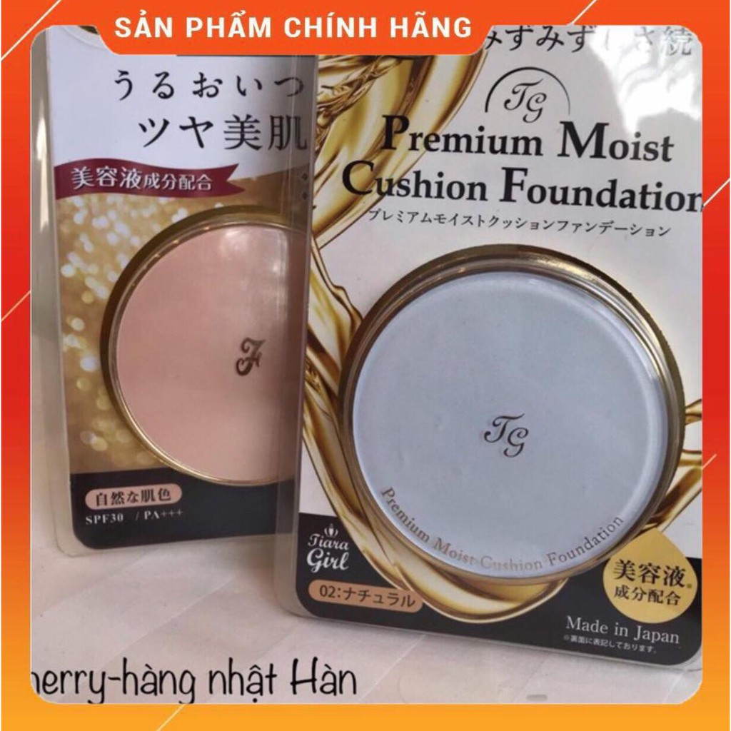[Jp có bill] Phấn nước  premium cushion founation matte TIARA GIRL SPF 30+ và 50+( kiềm dầu tốt) | BigBuy360 - bigbuy360.vn