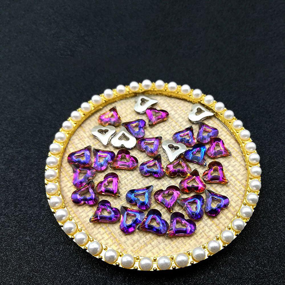 Set 20 Phụ Kiện Trang Trí Móng Tay Hình Trái Tim Thời Trang|Kính Đáy Nhọn 3D K9 Đính Móng Nghệ Thuật