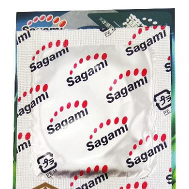 Bao cao su Sagami Spearmint (Hộp 10 chiếc )(Hibaby+ Store)