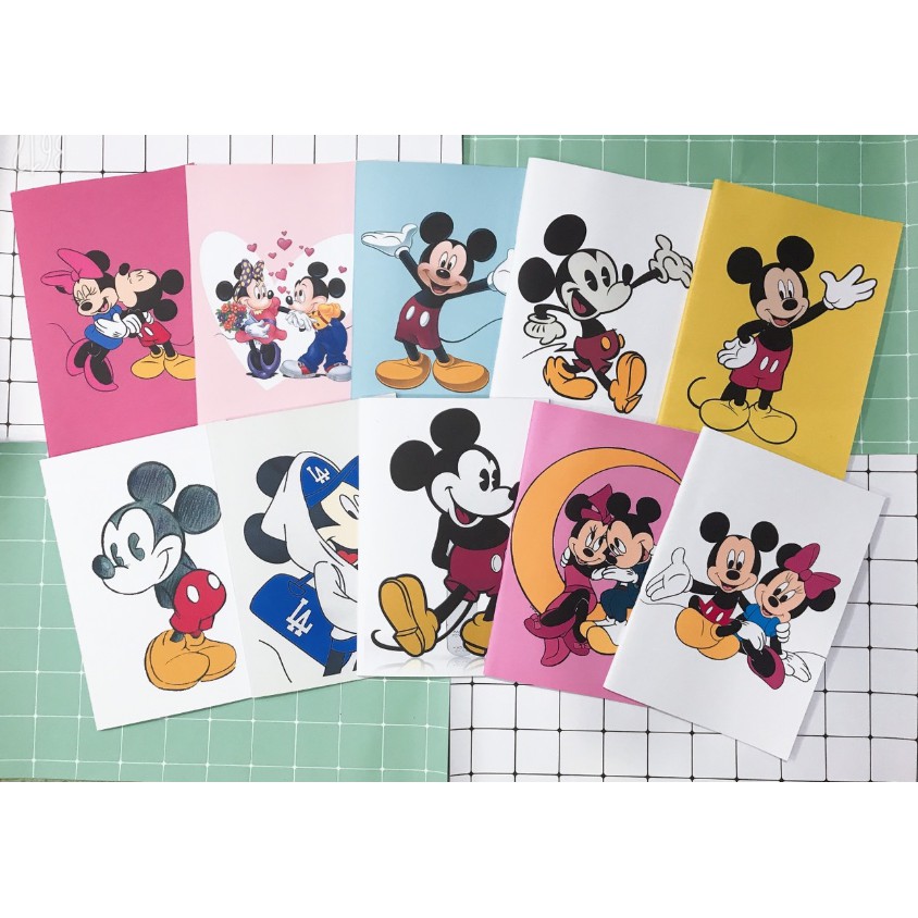 vở sanrio kẻ ngang S7VI44 tập donald mickey thần tượng 25x17cm 80 trang giấy đẹp