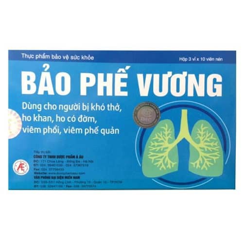 Bảo Phế Vương - Hỗ trợ thanh phế, giảm viêm, giảm đờm, giảm ho – Hỗ trợ giúp giảm triệu chứng viêm phế quản