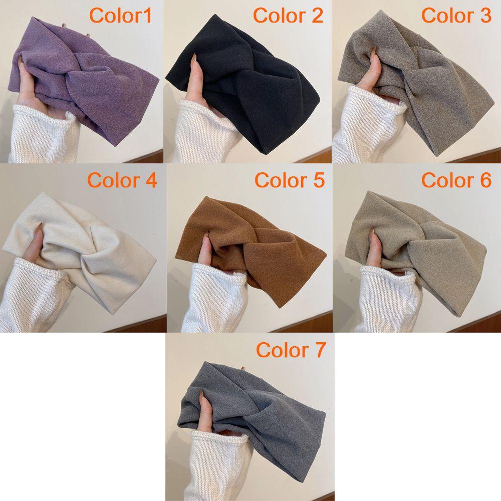 FUTURE New Turban Elasticity Headwear Wide-Brimmed Headbands Wide Cotton Bandana Women Fashion Hair Accessories Headpiece Hair Bands