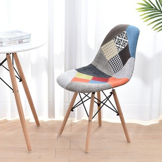 Ghế eames thổ cẩm không tay