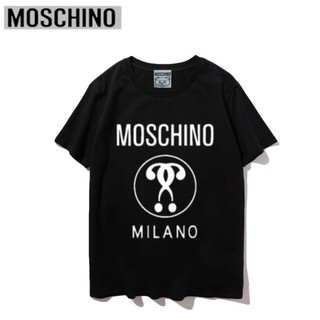 Áo Thun Chất Liệu Vải Cotton Tay Ngắn Có In Hoạ Tiết Moschino