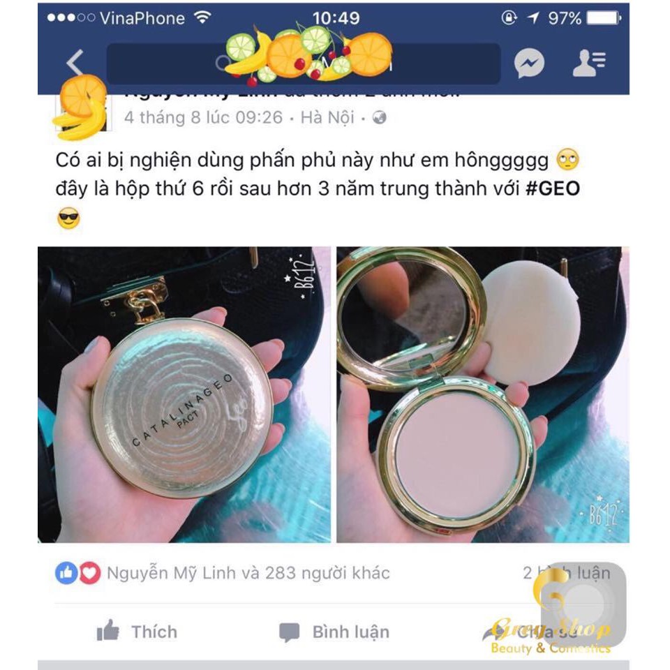 Phấn phủ siêu mịn GEO LAMY CATALINA GOLDEN PACT. | BigBuy360 - bigbuy360.vn