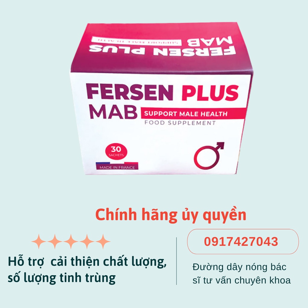 Viên uống FERSEN PLUS hỗ trợ cả thiện chất lượng và số lượng tinh trùng
