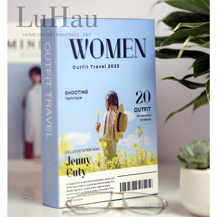 Mô hình sách giả decor phụ kiện chụp ảnh trang trí cửa hàng