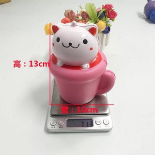 tkdc cốc mèo to đùng squishy đáng yêu